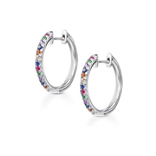Qings Colorful Tiny Huggies Hoop Earrings Silver 925 Sterling In El Paso Mall