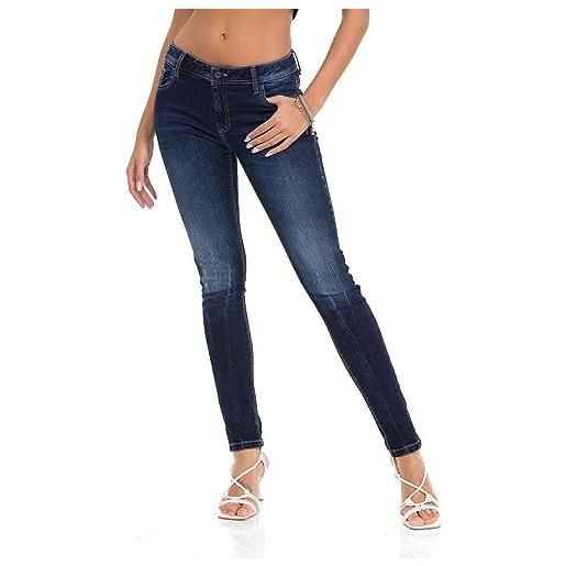 Cipo & Baxx jeans da donna, 443-blu scuro, 31w x 32l