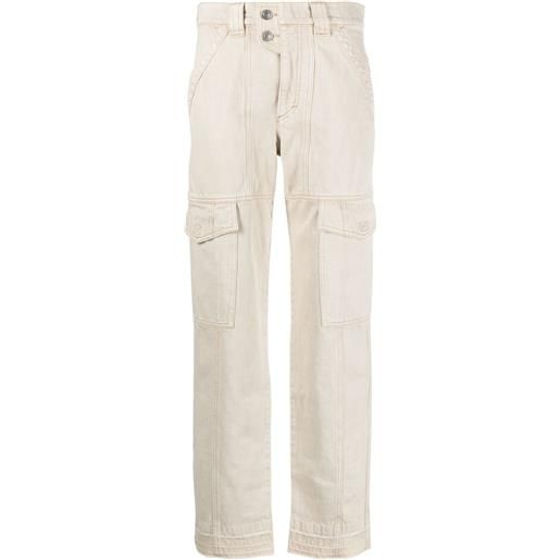 MARANT ÉTOILE jeans vayoneo con tasche cargo - toni neutri