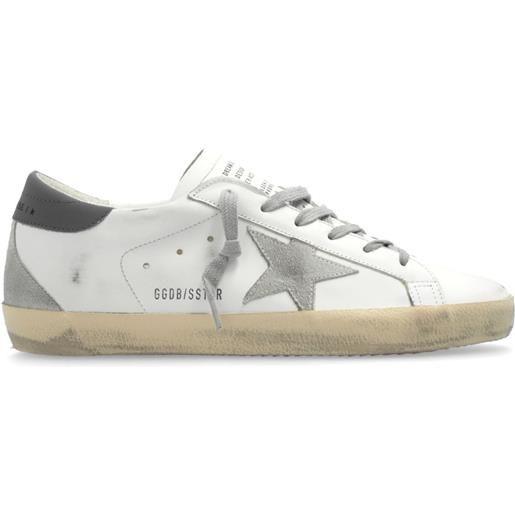 Golden Goose sneakers super-star con effetto vissuto - bianco