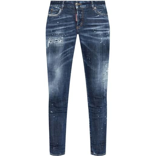 DSQUARED2 jeans con applicazione - blu