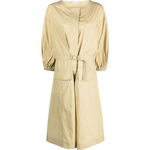 Moncler abito midi con cintura - toni neutri
