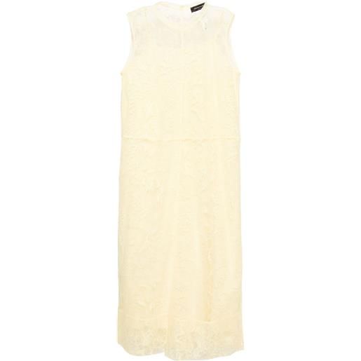 Fabiana Filippi abito midi smanicato - giallo