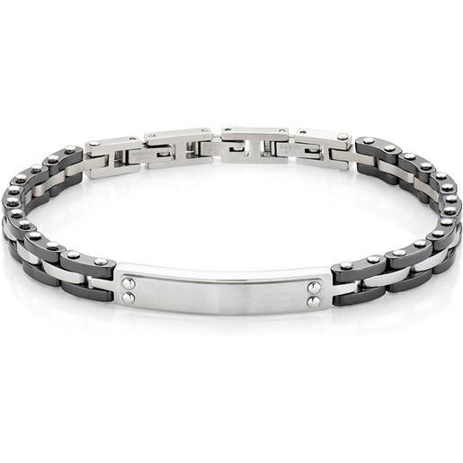 Gleamart Bracciale Rigido Love In Acciaio Inox - Finitura Lucida Per Donna - Regalo Elegante