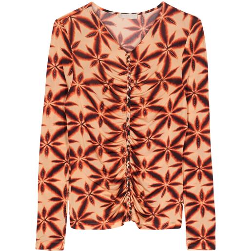 Ulla Johnson top a fiori - marrone