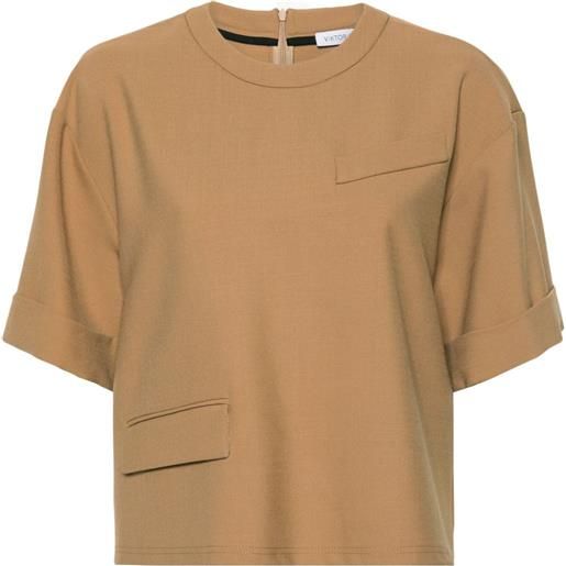 Viktor & Rolf t-shirt suiting - marrone