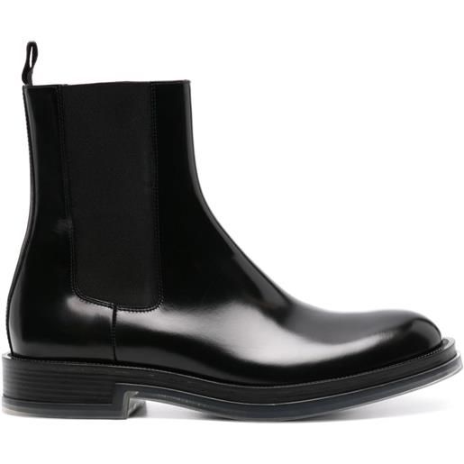 Alexander McQueen stivali chelsea float - nero