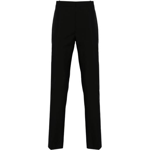 Alexander McQueen pantaloni sartoriali con pieghe - nero