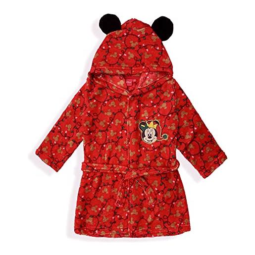 SUN CITY vestaglia bambina natalizia disney minnie mouse in pile con cappuccio 5927