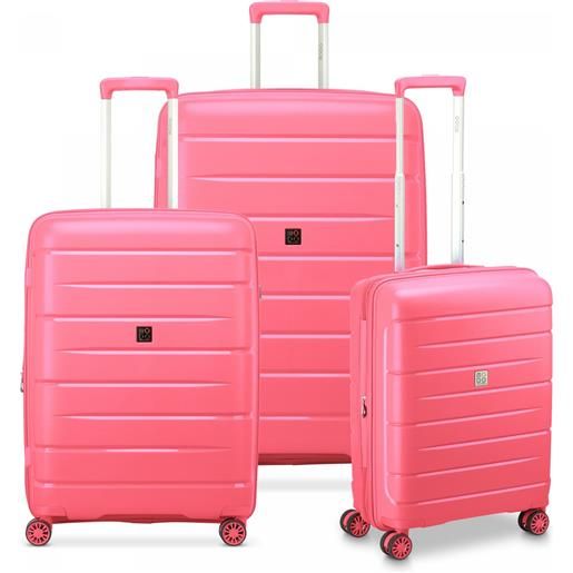 Modo By Roncato starlight 3.0 set valigie (grande, medio, cabina) - corallo