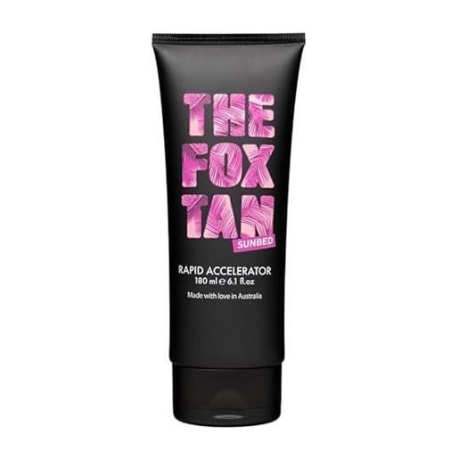 The Fox Tan - rapid accelerator - attivatore di abbronzatura senza autoabbronzanti con beta-carotene, lozione abbronzante per viso e corpo per lampada, 180 ml