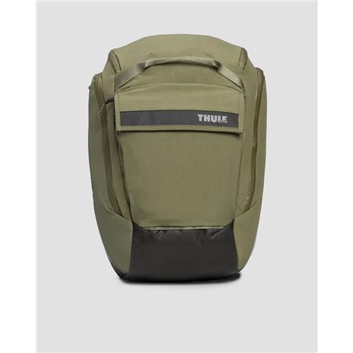 Thule marsupio verde ibrido per bicicletta e zaino Thule paramount hybrid pannier 26l
