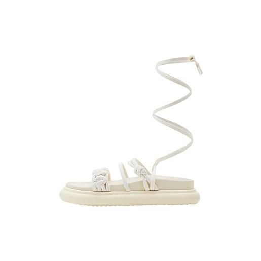 Desigual scarpe, sandalo donna, bianco, 40 eu