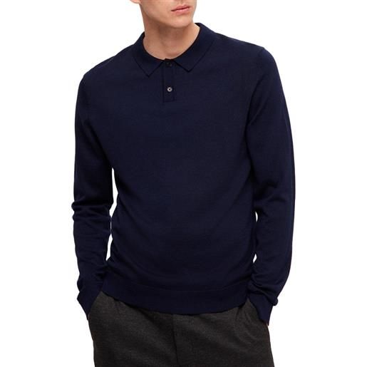 Selected slhtown merino coolmax knit polo