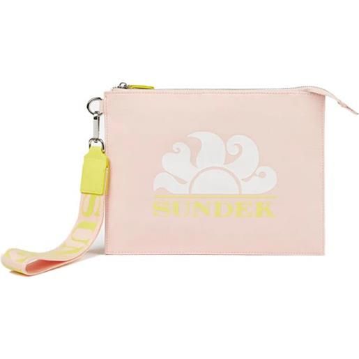 Sundek clutch in canvas