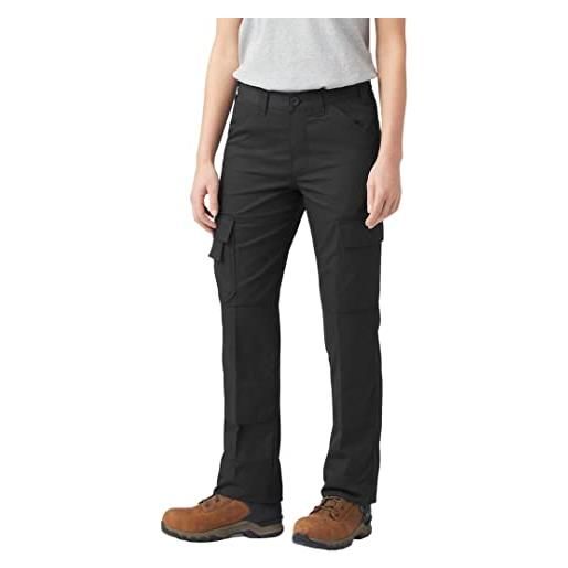 Dickies pantaloni da donna everyday flex, trouser donna, nero, 28w