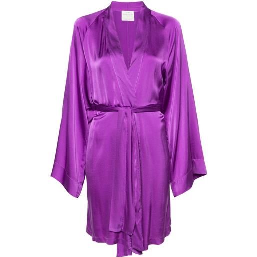 Forte Forte cappotto con scollo a v - viola