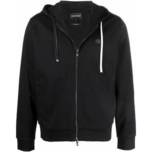 Emporio Armani felpa con cappuccio - nero