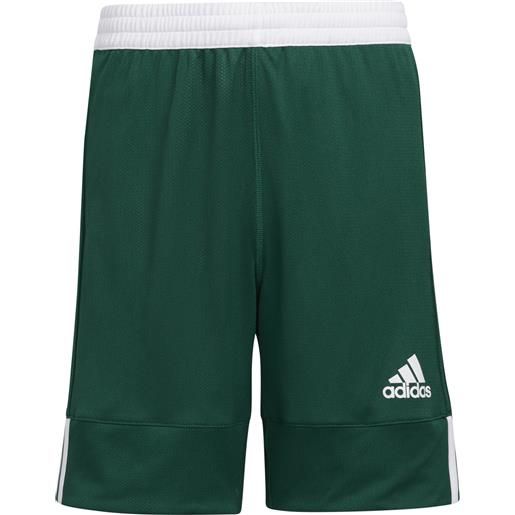 ADIDAS teamstock reversible short shorts basket ragazzo