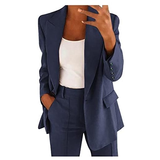 riou tailleur donna autunno eleganti giacca tascabile casual da donna patchwork tinta unita curvy ufficio per matrimoni e feste autunno slim fit blazer da cerimonia curvy
