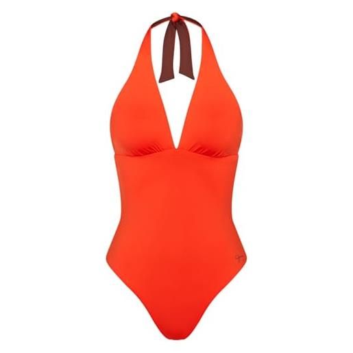 Triumph donna free smart o sd, one piece swimsuit, mandarin red, 02