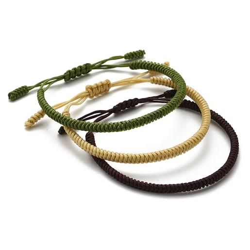 JENDEAR SHINE Bracciale In Corda Intrecciato A Mano Per Donna Con Ciondolo Zampa - Regalo Carino Per Mamme, Amiche O Ragazze