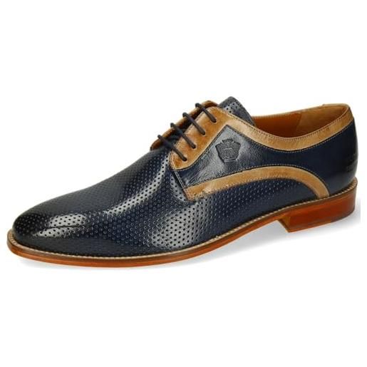 Melvin & Hamilton alex 10, derby uomo, blu, 45 eu