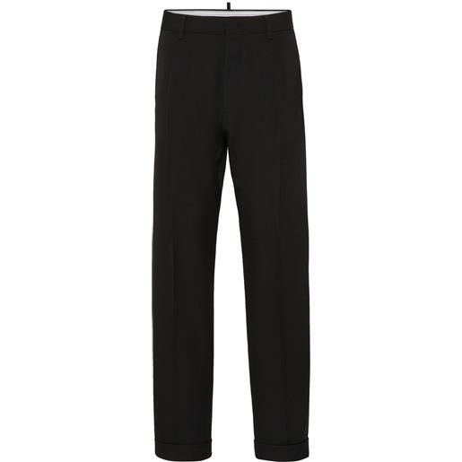 DSQUARED2 pantaloni sartoriali dritti - nero