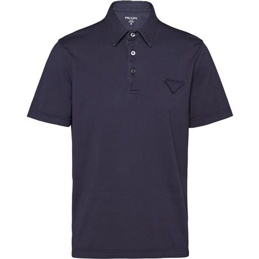 Prada polo con logo - blu