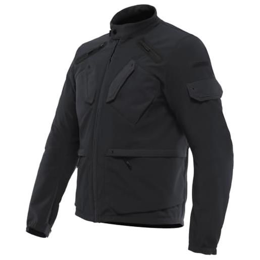 Dainese - lario tex jacket, giacca moto urban, con protezioni removibili, tessuto ventilato, man, nero, 62