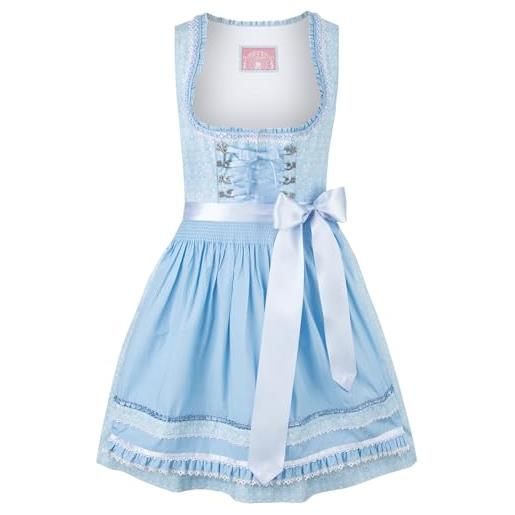 Stockerpoint dirndl kim vestito per occasioni speciali, salvia, 34 donna