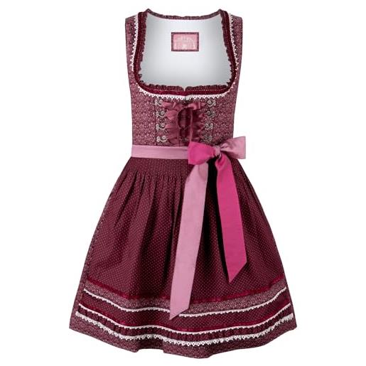 Stockerpoint dirndl kim vestito per occasioni speciali, salvia, 34 donna