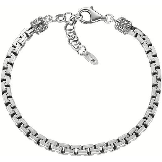AMEN bracciale in argento brunito