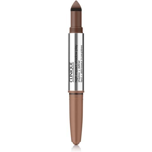 Clinique high impact shadow play ombretto 4 ml double latte satinata, opaco, brillante