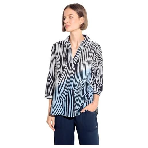 Cecil b344680 camicetta lunga a righe, cool khaki, xxl donna