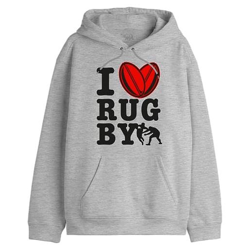 Republic of california i love rugby uxrepczsw027 felpa da uomo, royal, s, royal, s
