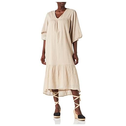 Noa Noa abito estivo in cotone nan, cameo brown, 44 donna