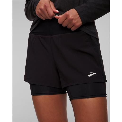 Brooks pantaloncini da allenamento 2 in 1 da donna Brooks high point 3
