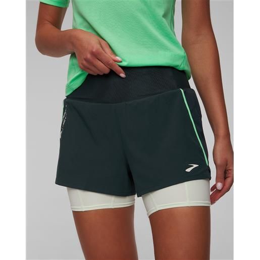 Brooks pantaloncini da allenamento 2 in 1 da donna Brooks high point 3
