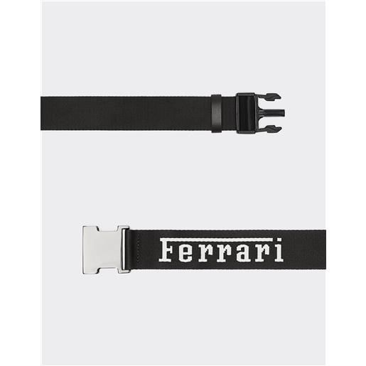 Ferrari cintura jacquard con logo Ferrari - cinture nero os