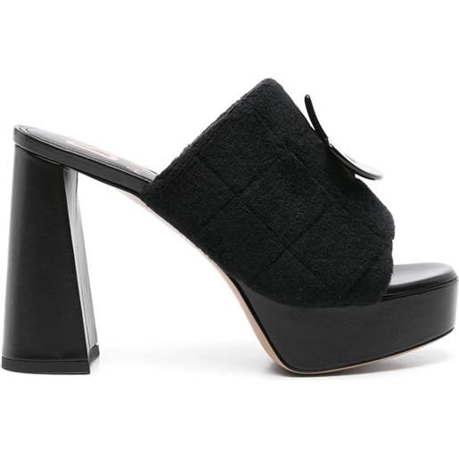 Patou mules anita 110mm x bettina vermillon - nero