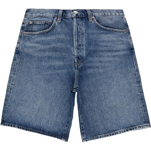 AGOLDE shorts denim a gamba ampia - blu