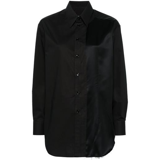 MM6 Maison Margiela camicia con inserti - nero