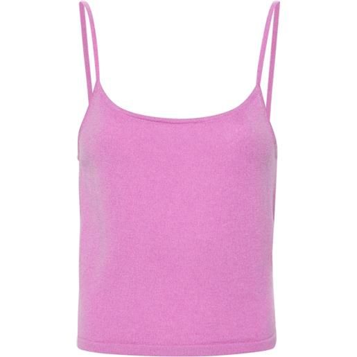 Teddy Cashmere canotta rapallo - viola