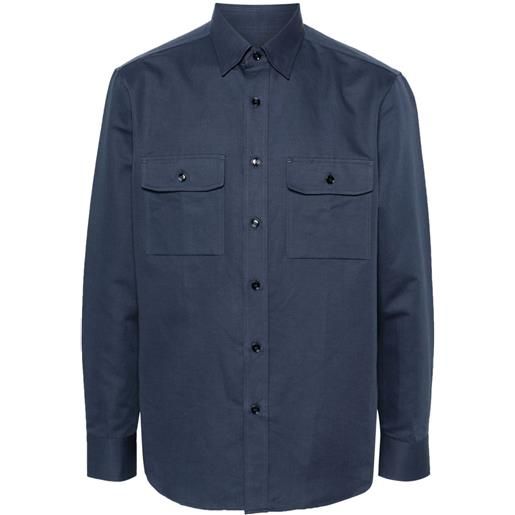 Brioni camicia leggera - blu