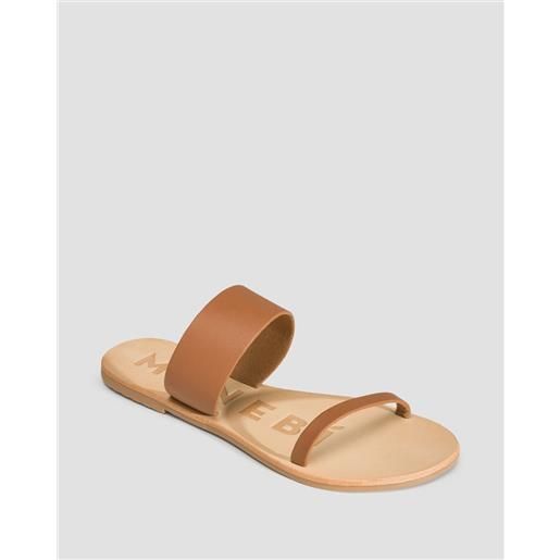 Manebi ciabatte in pelle da donna Manebi sandals marroni