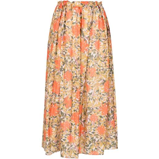 Clube Bossa gonna pavlova a fiori - arancione