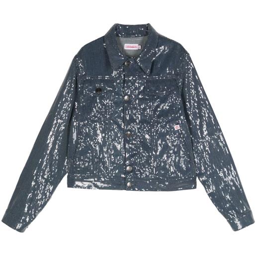 Charles Jeffrey Loverboy giacca con paillettes - blu