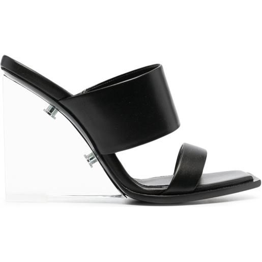 Alexander McQueen sandali shard 115mm - nero