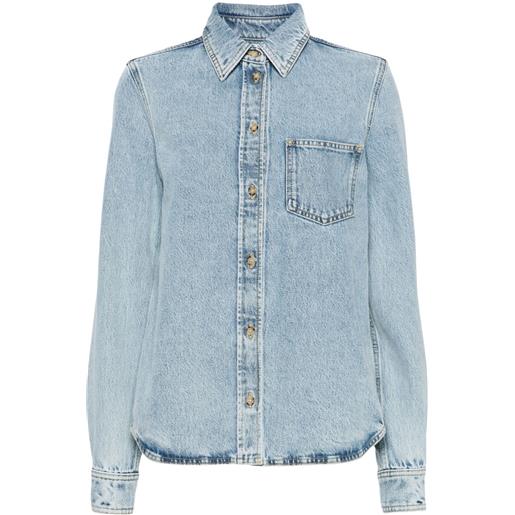 TOTEME camicia denim con colletto classico - blu